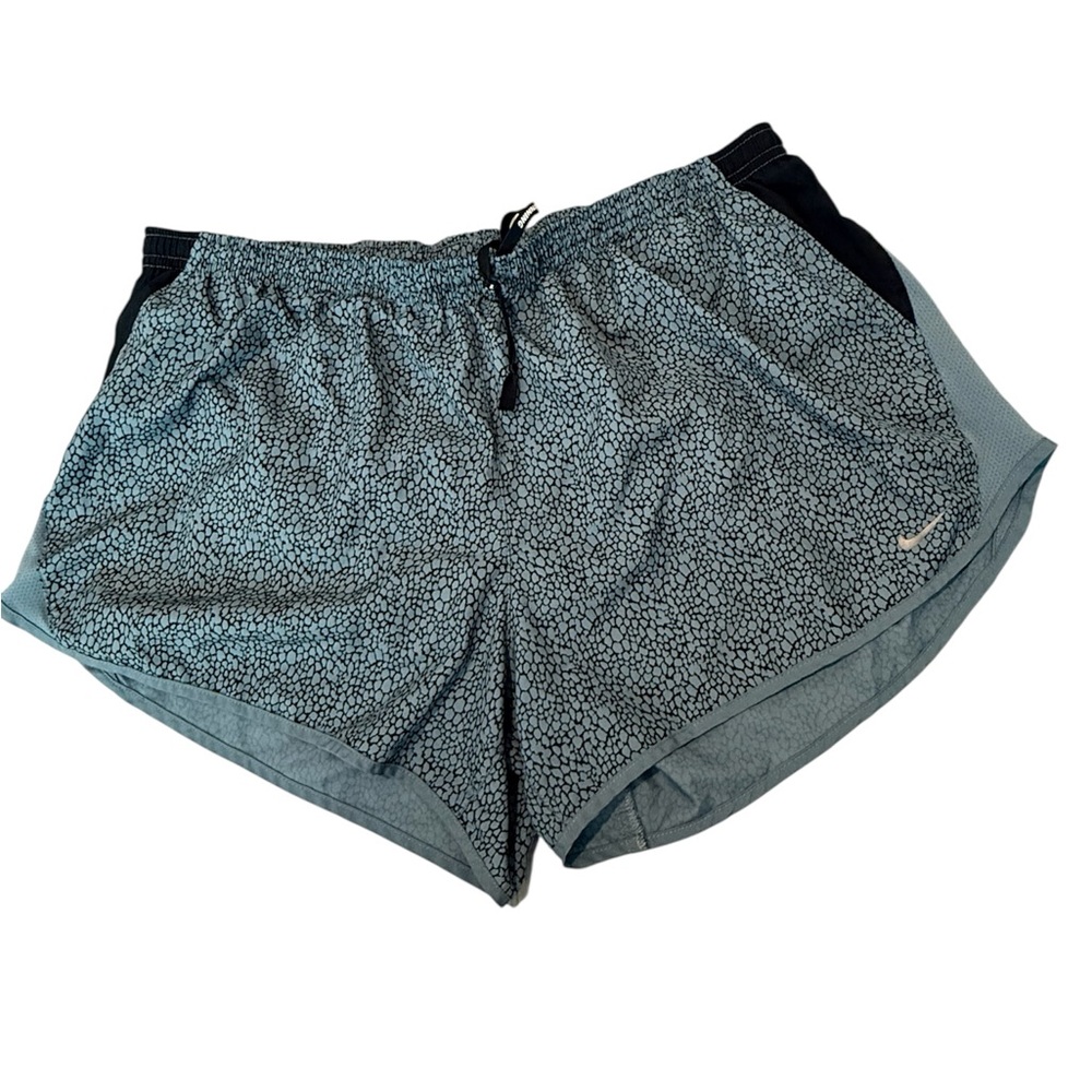Nike Dri fit Women's Blue Patterned Shorts size xl